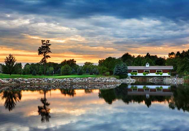 A view over the water of a hole at Bridgewater Club.