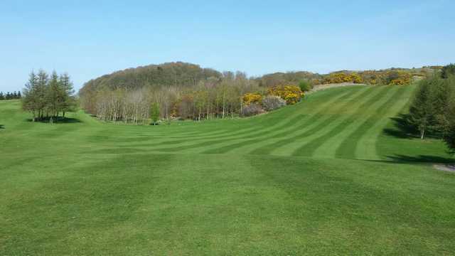 A view of fairway #5 at Dalbeattie Golf Club.