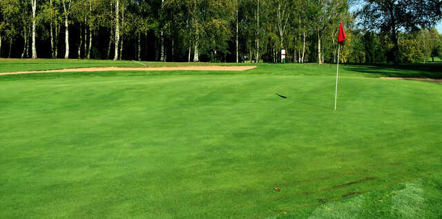 A view of a hole at Poursaudes Golf Club.