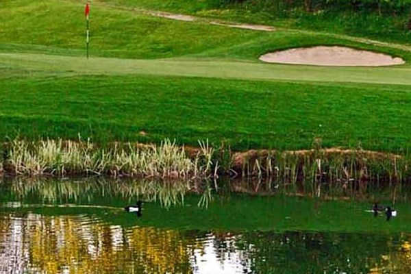 A view over the pond from Castle Golf Club