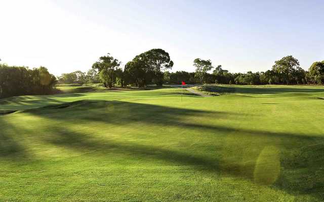 A view of the 15th hole at The North Course from Sandhurst Golf Club.