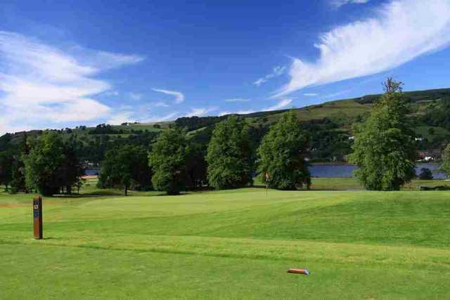 12th green from the 13th tee