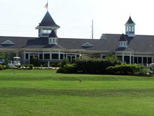 A view of the clubhouse at John H. Fendrich Golf Course