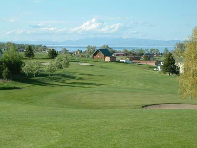 A view of the 2nd green at Bear Lake Golf Course