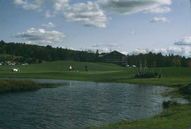 A view of the 18th hole at North from Bretwood Golf Course