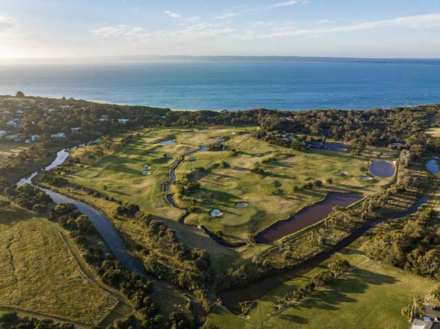 Aerial view from Red Rocks Golf Club.
