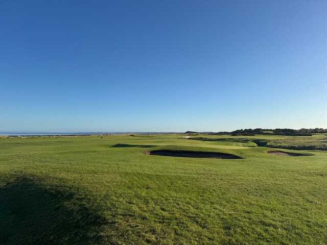 View of a green from Maryport Golf Club.