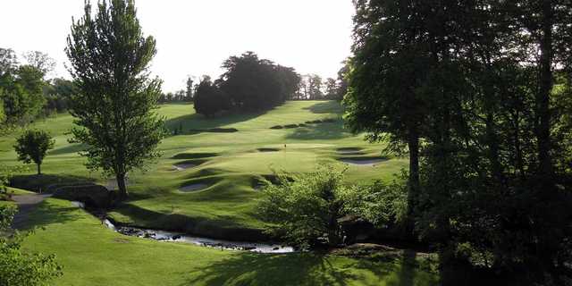 A view of green #2 at Philip Love Course from Grange Golf Club.
