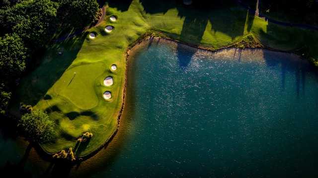 Aerial view from Links Hope Island