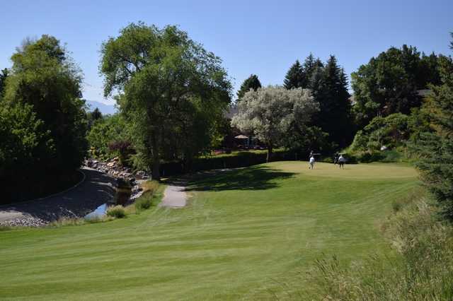 A view of a green at Logan Golf & Country Club.