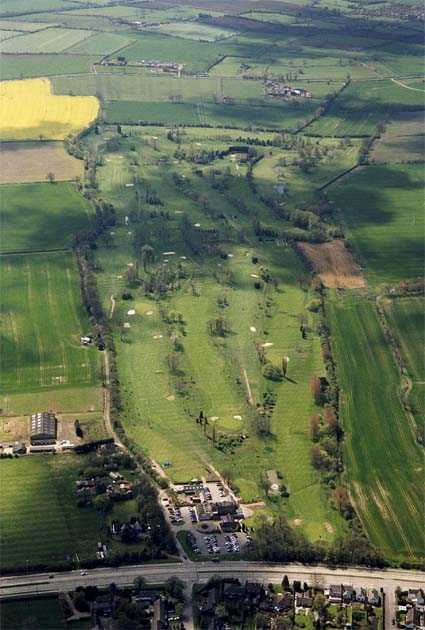 Aerial view of Glen Gorse Golf Club
