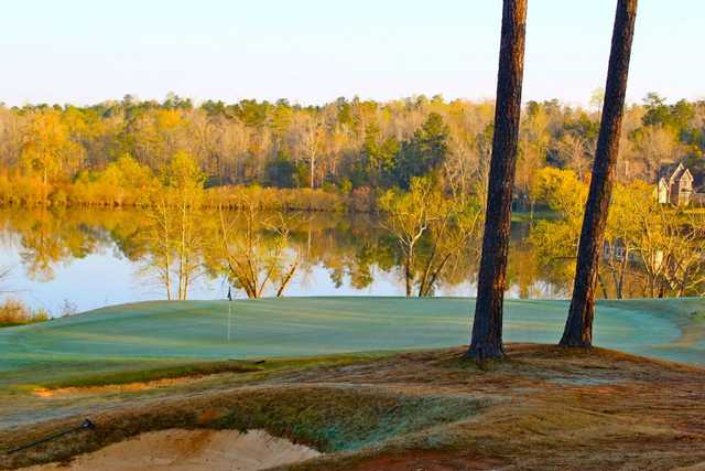 A view of a green at Auburn University Golf Club.