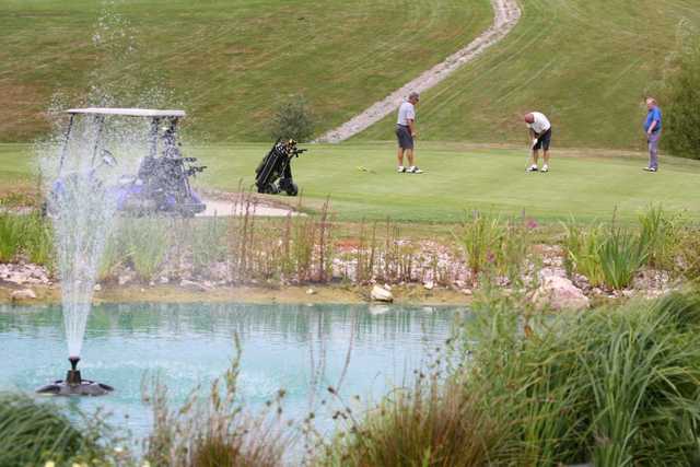 A water feature to avoid on the Fingle Glen Golf Hotel