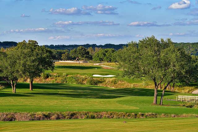 A view of fairway #8 at Boot Ranch Golf Club.