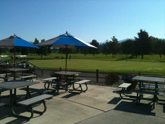 A view from the clubhouse terrace at Linda Vista Golf Course