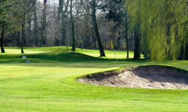 A view of hole #12 at Hoylake Golf Club.