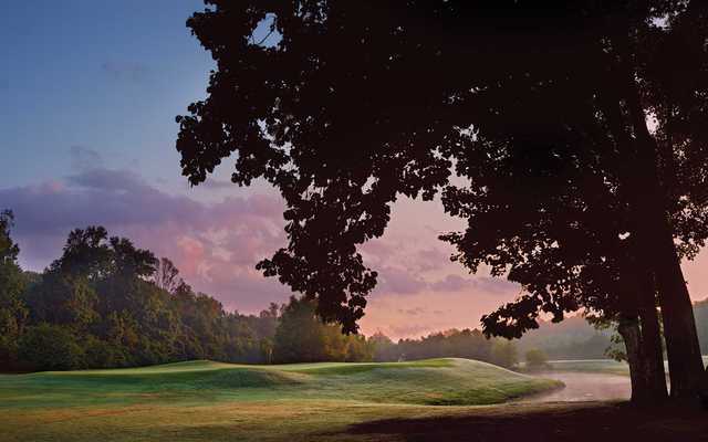 A view of the 4th green at River from Hampton Cove Golf Course