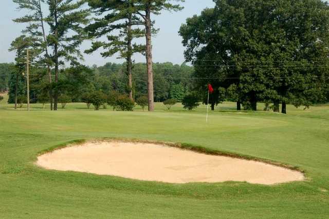 A view of hole #9 at Castle Pines Country Club