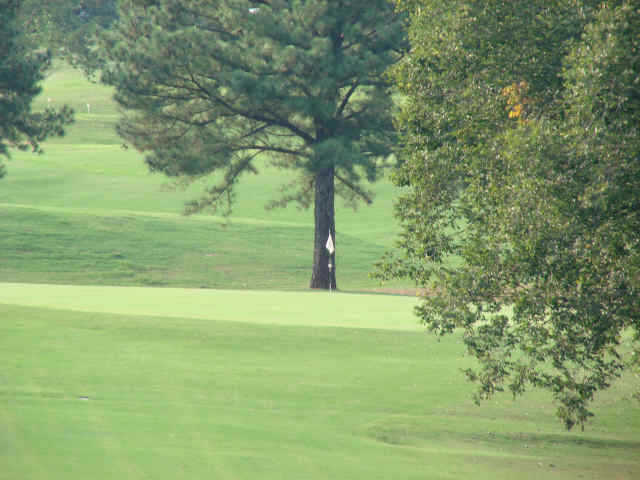 A view of the 3rd green at Grayson Valley Country Club