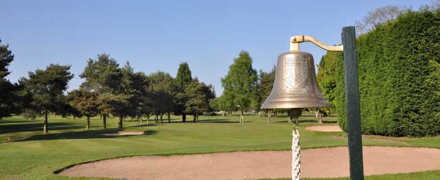 A view of the 16th green at Coventry Hearsall Golf Club.