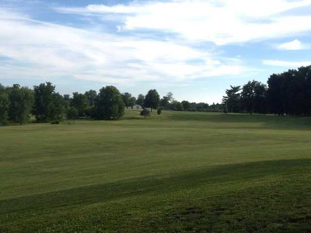 A view of a fairway at Cardinal Hills Golf Course.