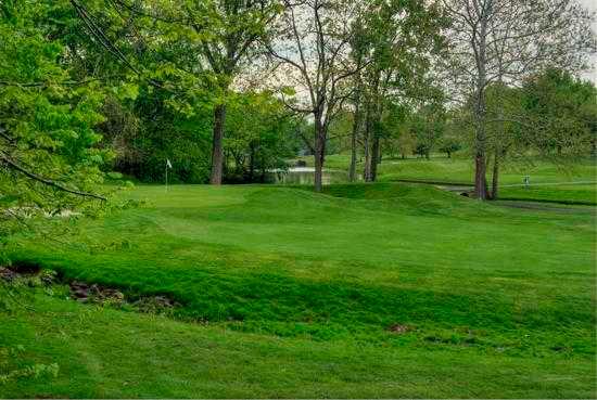 A view of green #11 at Dye's Walk Golf Course