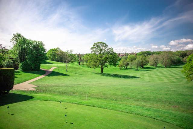 View of the putting green at Enfield Golf Club.