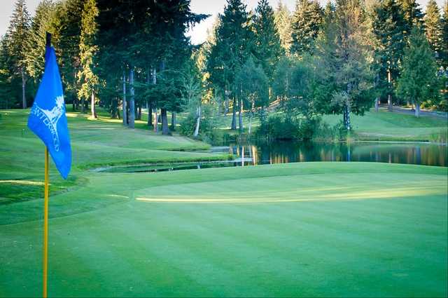 A view from a green at Canterwood Golf Club