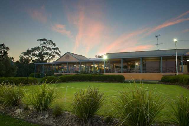 A view of the clubhouse at Anglesea Golf Club