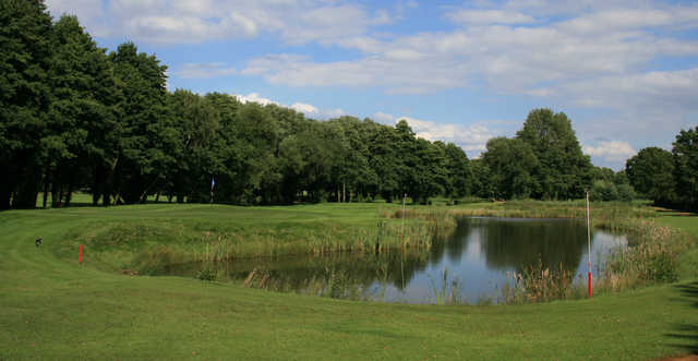 View of the 3rd green from the Blue Course at Frilford Heath Golf Club
