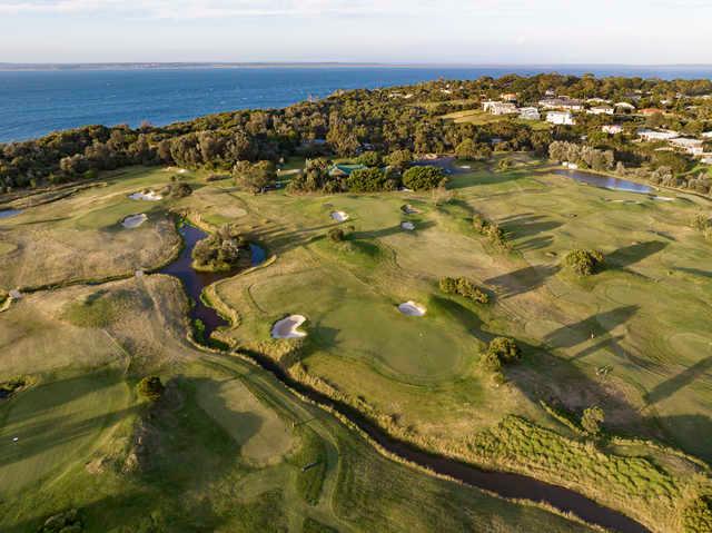 Aerial view from Red Rocks Golf Club.