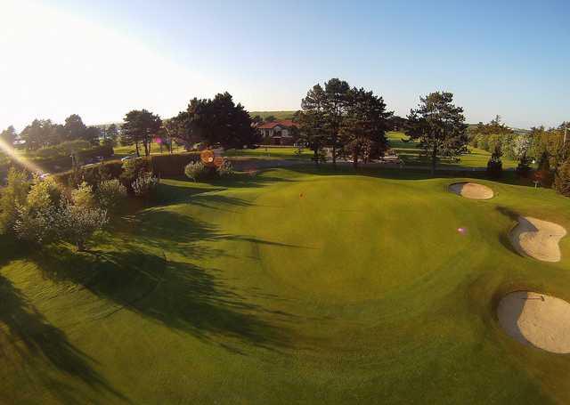 A view of green #18 at Beaverstown Golf Club