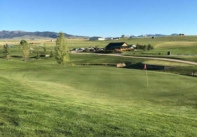 A view of a green at Sleepy Hollow Golf Course.