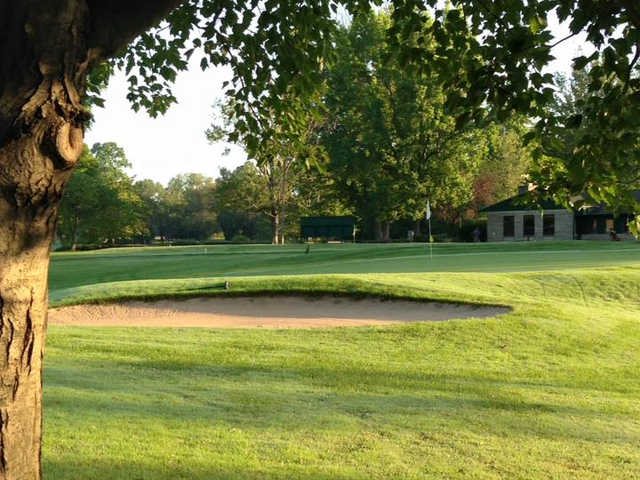 A view of a hole at Cascades Golf Course.
