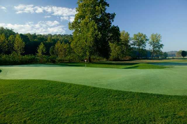 A view of a hole at Valley Links Course from French Lick Resort