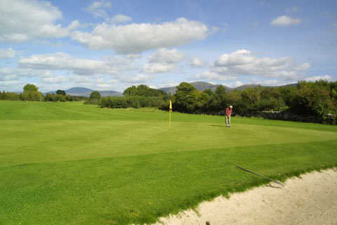 A view of the 16th green at Carrigleade Golf Course