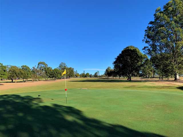 View from the 4th green at Lowood & District Golf Club.