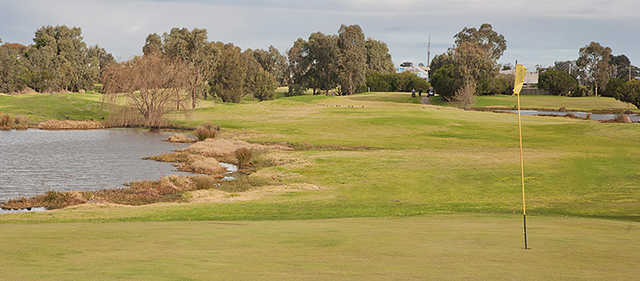 A view of a hole at Altona Lakes Golf Course.