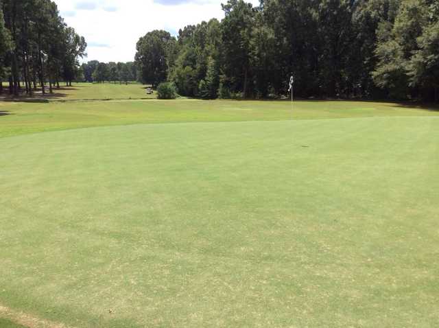 A view of the 6th green at River Run Course from Tallapoosa Lakes