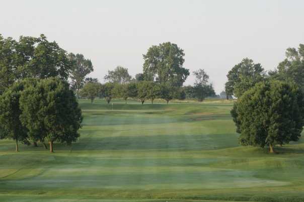 A view of green #3 at Wood Wind Golf Club