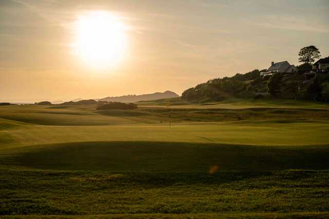 View of the 18th hole at The West Kilbride Golf Club.