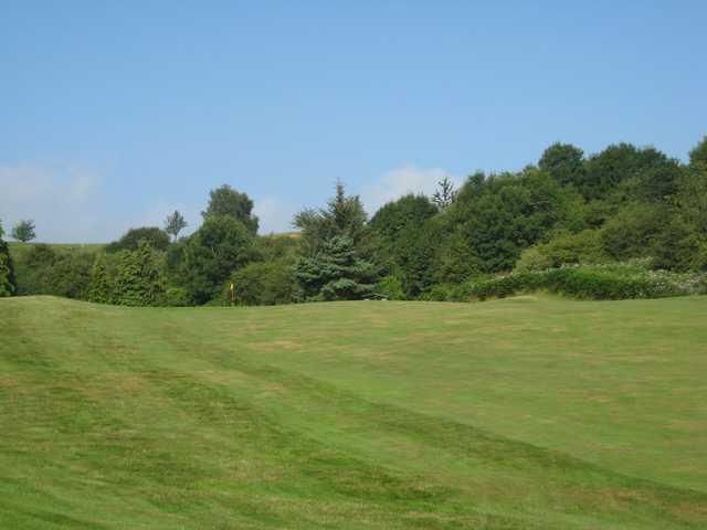 The approach to the 10th at Llanymynech Golf Club