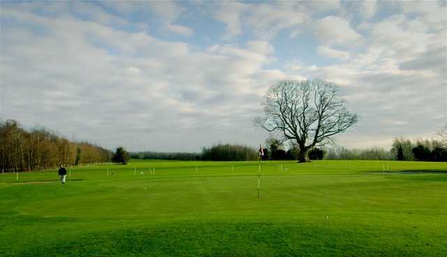 A view of hole #18 at Elmgreen Golf Club