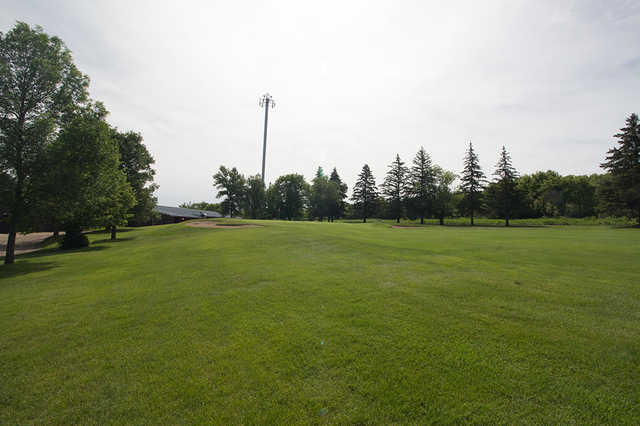 A view of the 18th hole at Wheat City Golf Course
