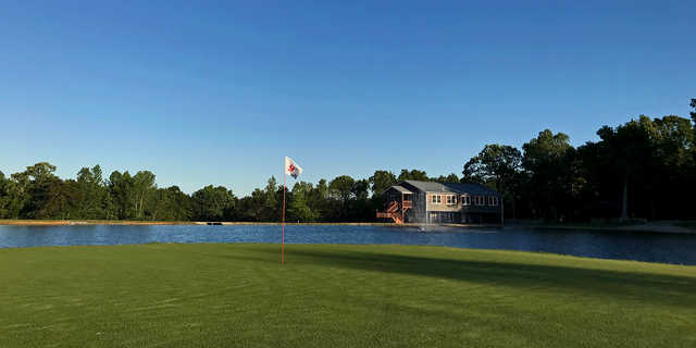 A view of the 9th hole at Lil'Mole Run Golf Course.