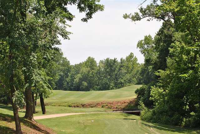 A view from a tee at The Links from Stillwater Golf & Country Club