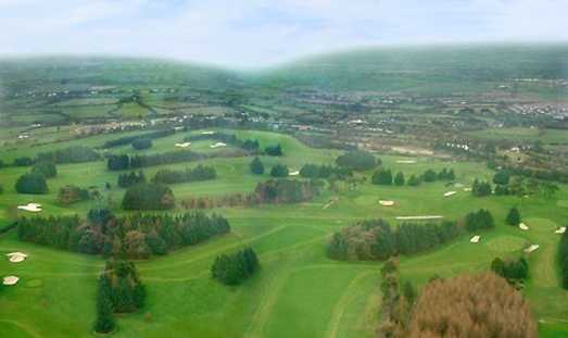 Aerial view from Slade Valley Golf Club