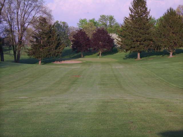 A view of hole #15 at Cedar Lake Golf Course