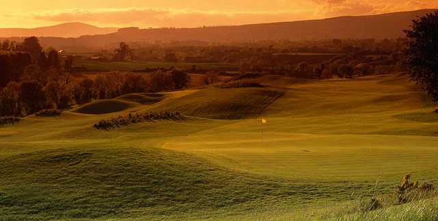 Sunset over Heath Golf Club at Druids Glen Golf Resort