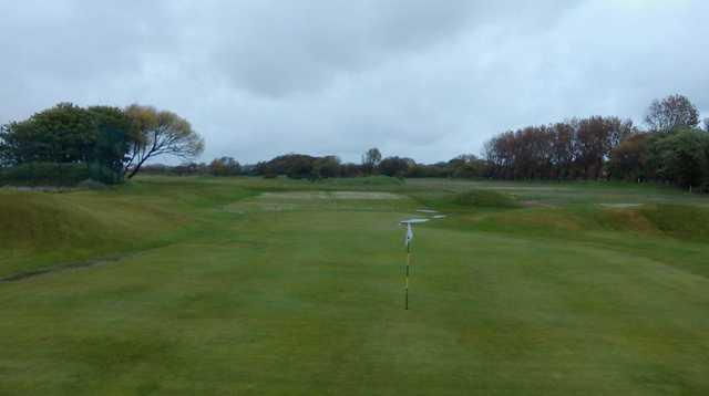 On the 3rd green of the Southport Golf Links course